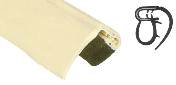 Kunststoff-Profil creme (per m) Online
