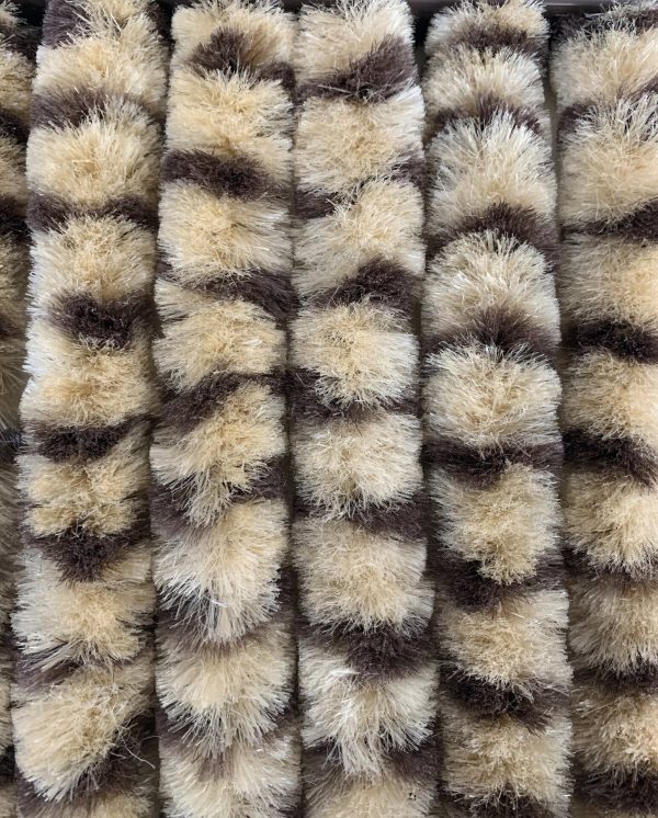 Flauschvorhang 70 x 205 cm beige-braun Online-Verkauf
