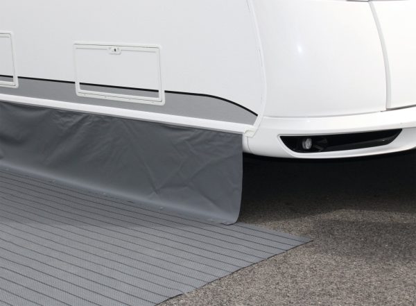 Bodenschürze 75 cm Folie hellgrau 700 cm Online-Verkauf